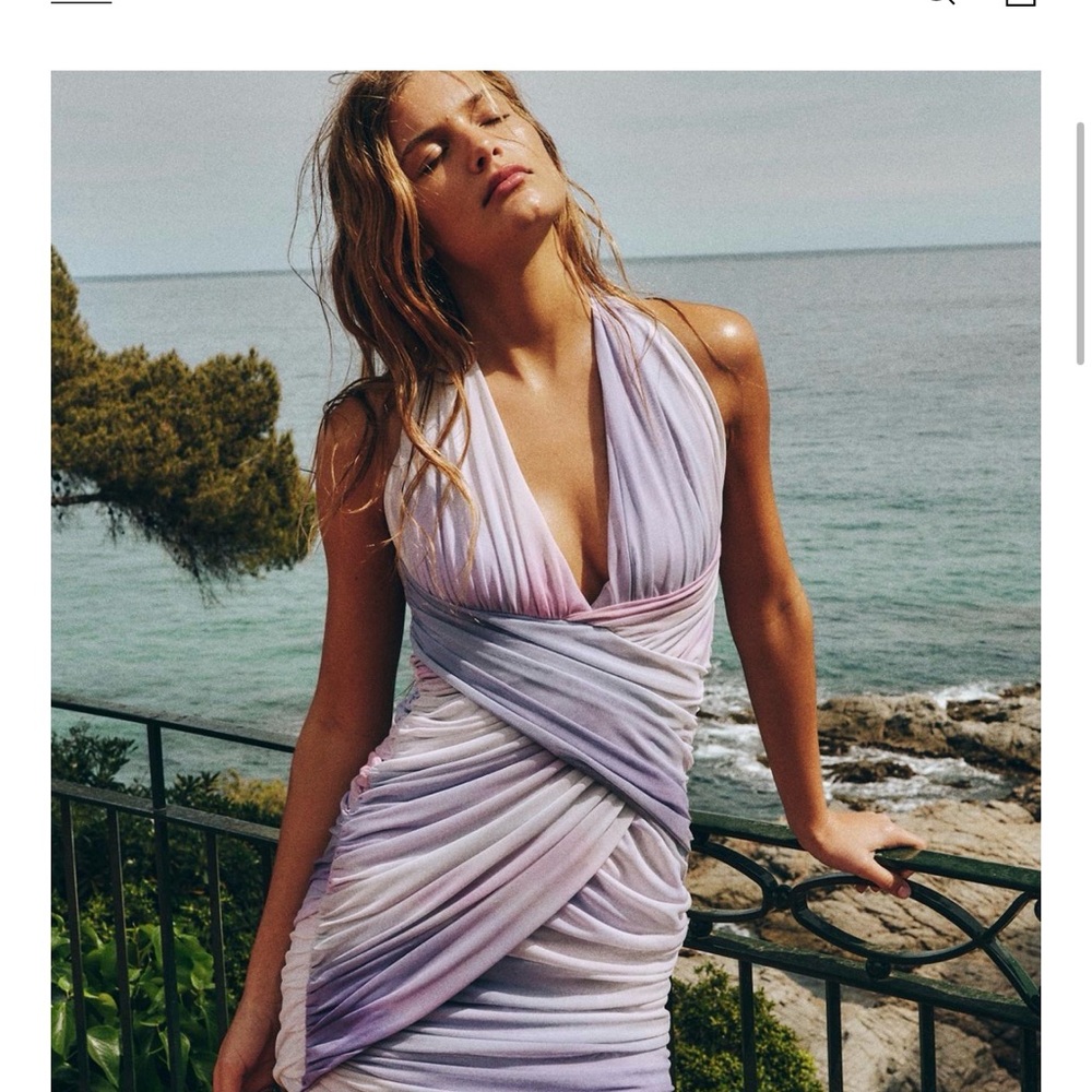 Zara Lavender Backless Dress